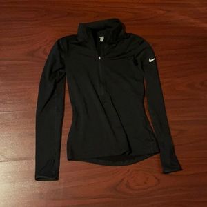 nike women’s 3/4 zipper dry fit